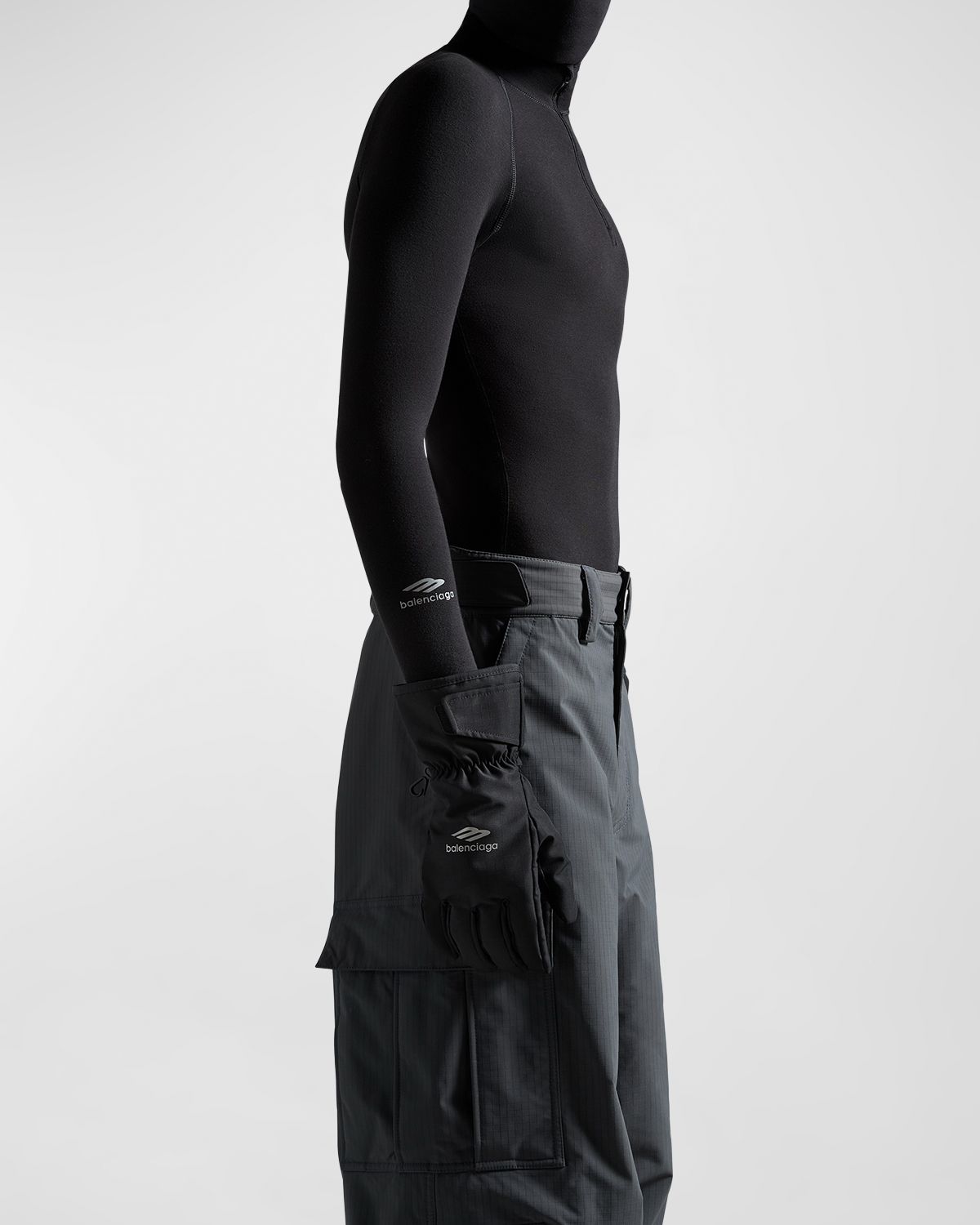 Balenciaga Men 's 3B Sports Icon Ski Gloves