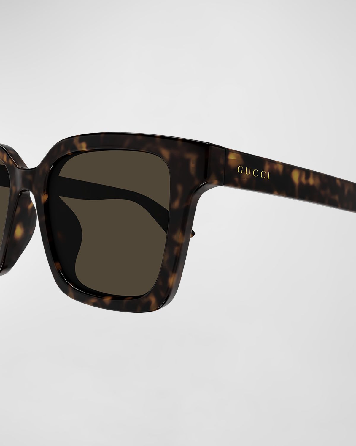 Gucci Men 's Plastic Rectangle Sunglasses