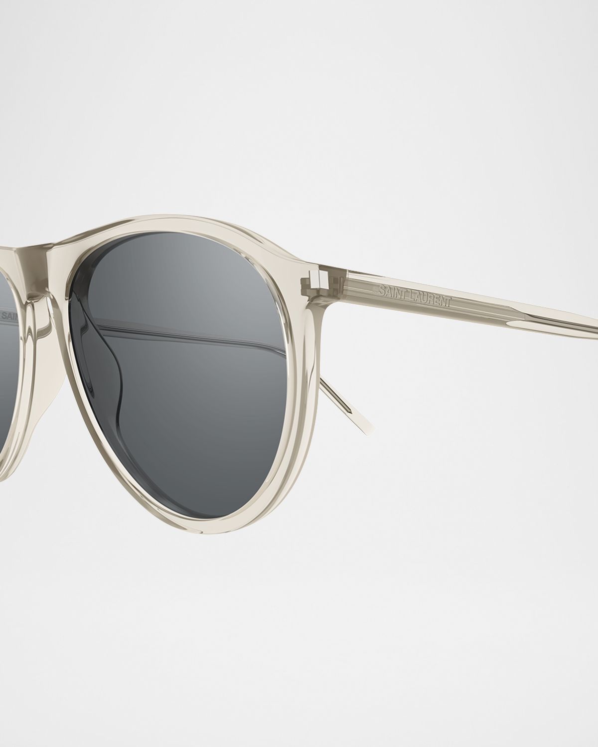 Saint Laurent Men 's Sl 667 Acetate Oval Sunglasses