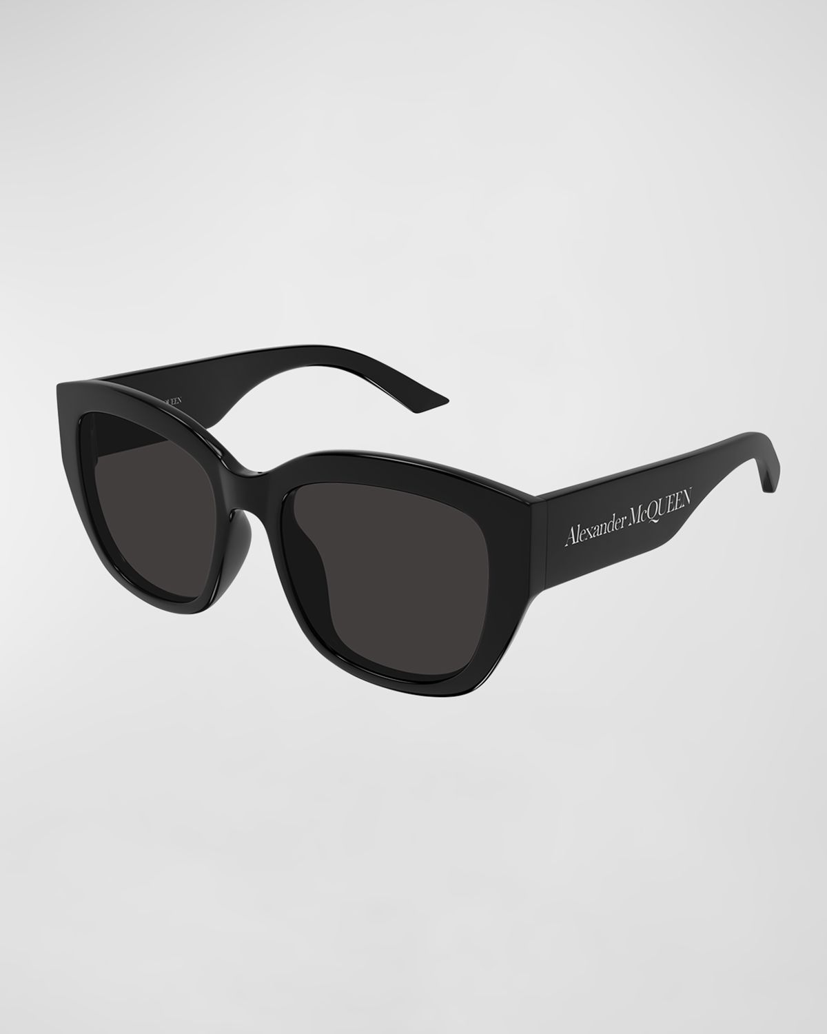 McQueen Logo Acetate Butterfly Sunglasses