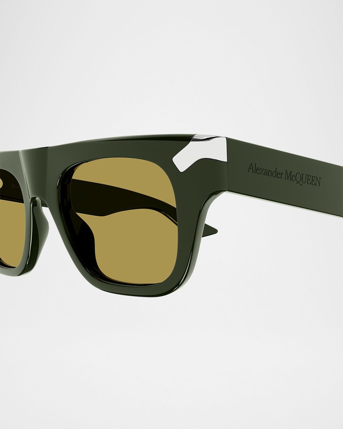 McQueen Men 's Acetate Rectangle Sunglasses