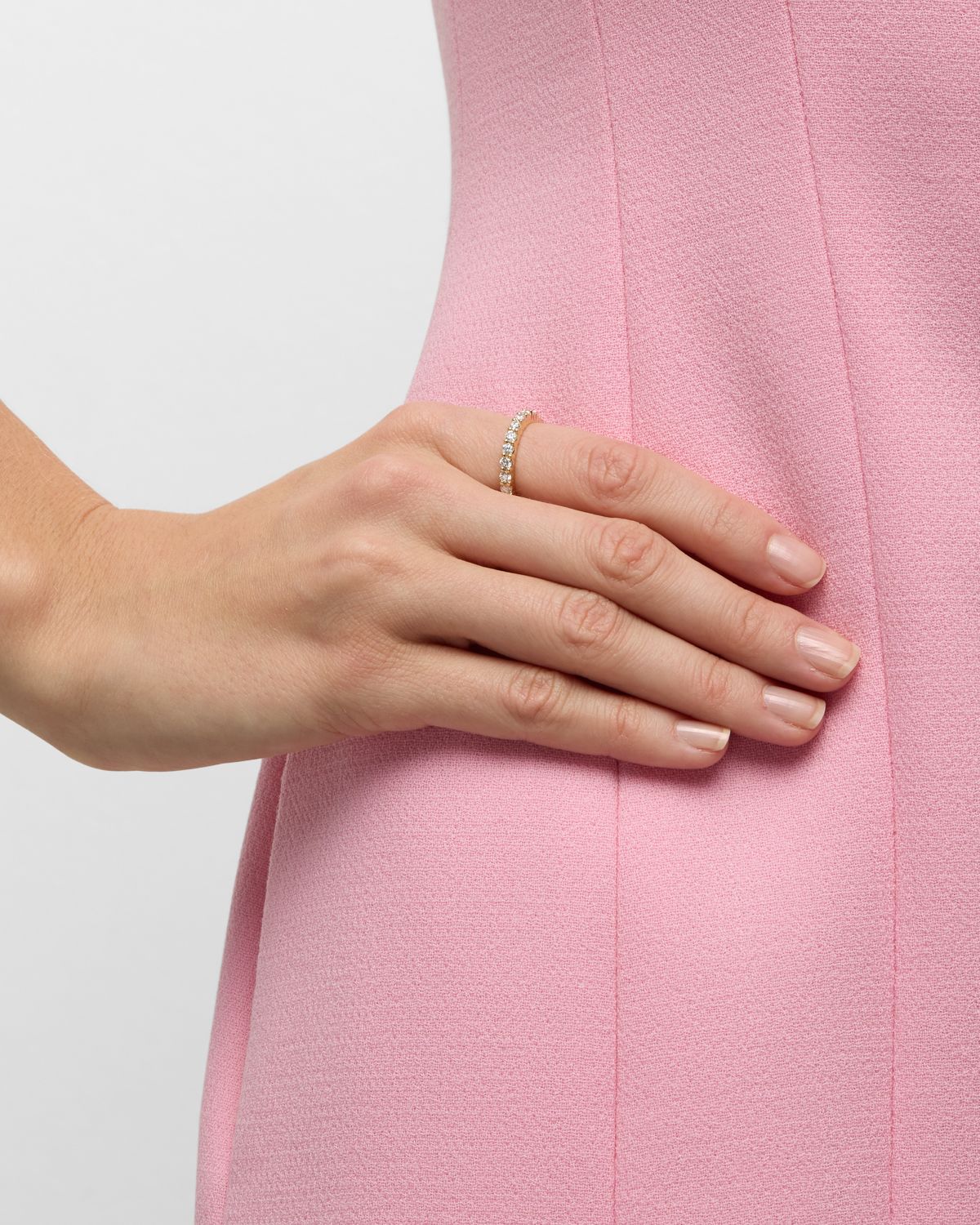 Neiman Marcus Lab Grown Diamonds Lab Grown Diamond 18K Yellow Gold Eternity Band, Size 6, 1.5tcw