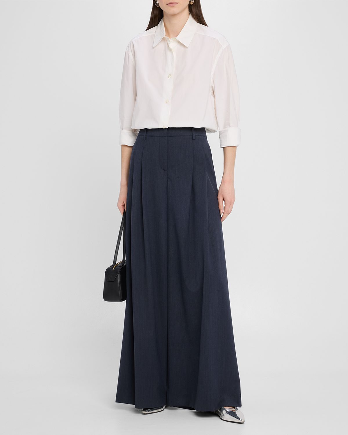 TWP New Didi Wool-Blend Wide-Leg Pants