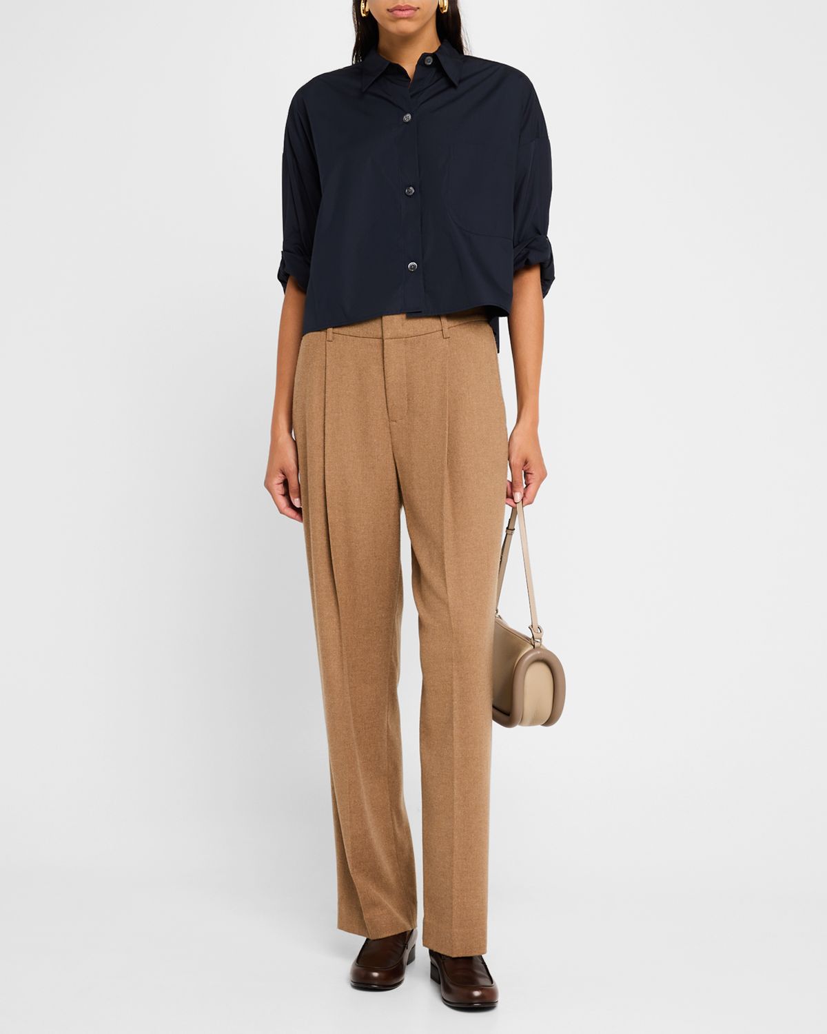 TWP Next Ex Cropped Shirt in Superfine Cotton