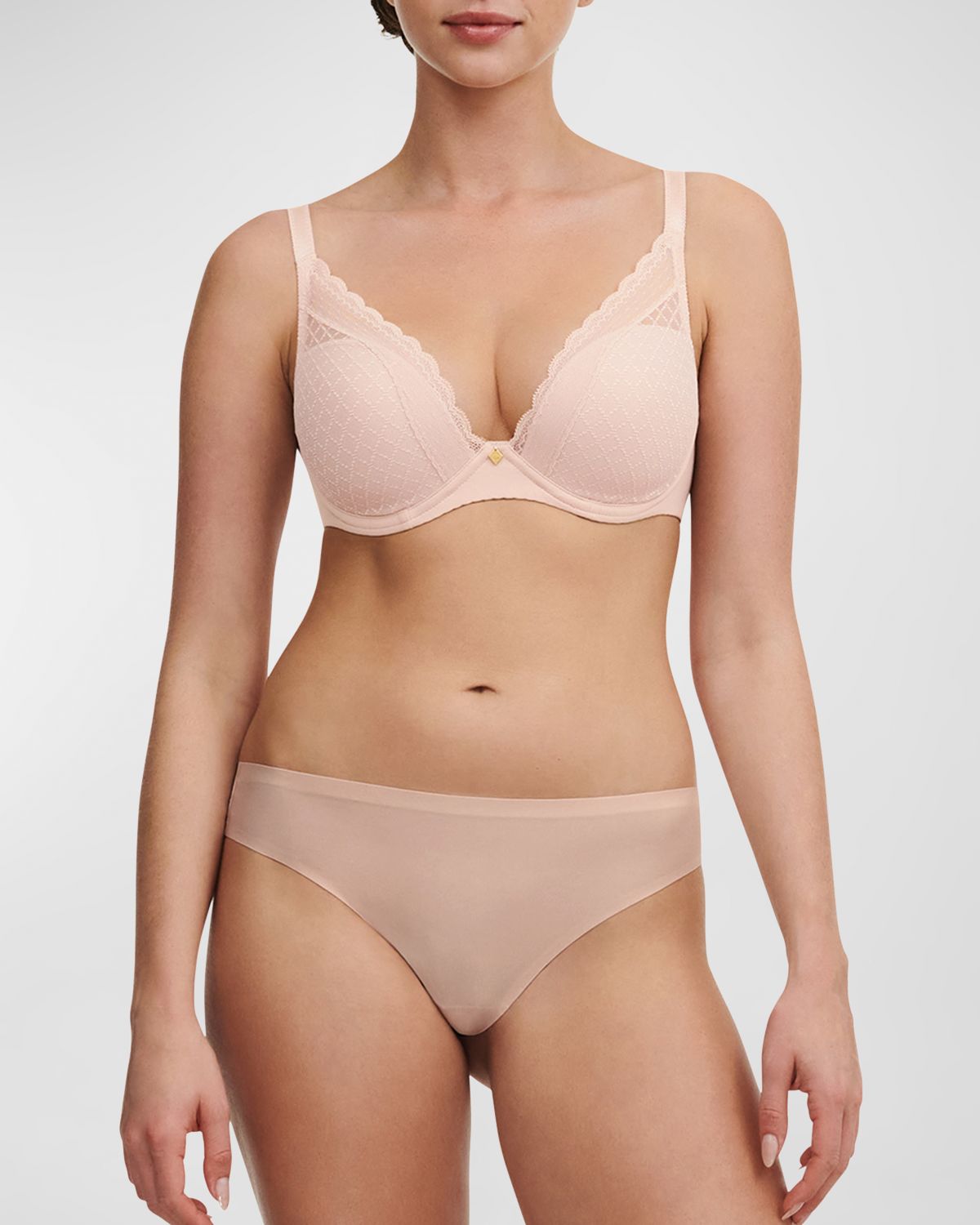 Chantelle Norah Chic Lace Plunge T-Shirt Bra