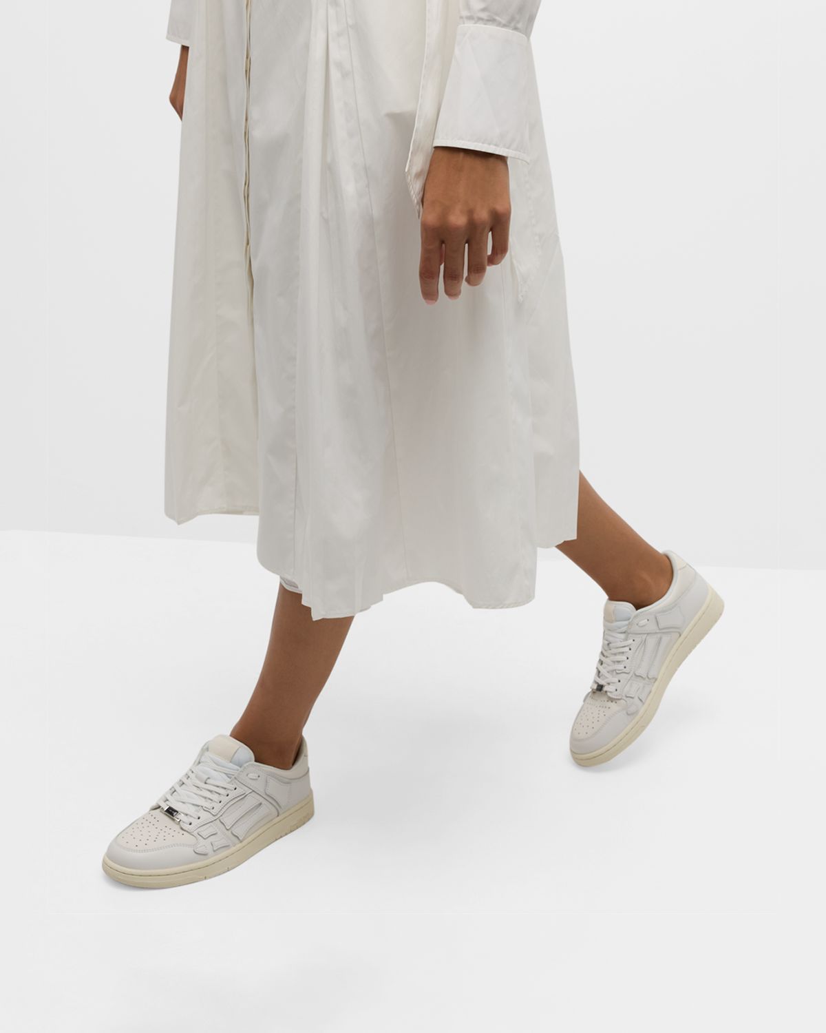 Amiri Skel Bicolor Low-Top Sneakers