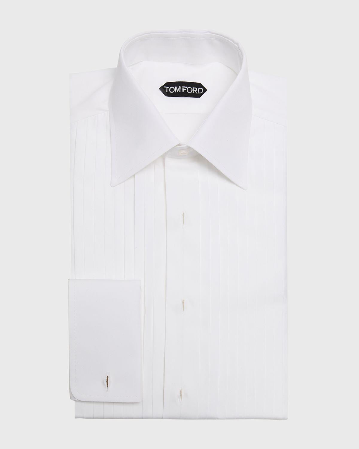 TOM FORD Men 's Cotton Plisse Dress Shirt | Thumbnail 3