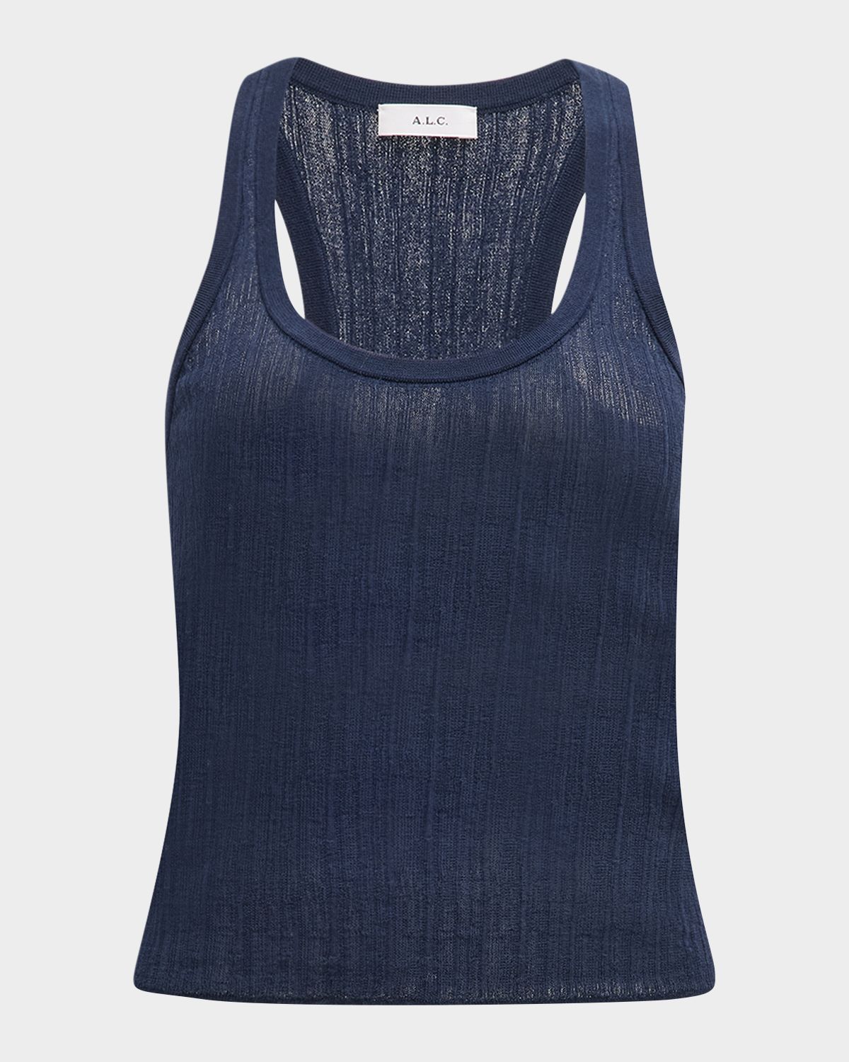 A.L.C. Iris Striped Scoop-Neck Tank Top | Thumbnail 8