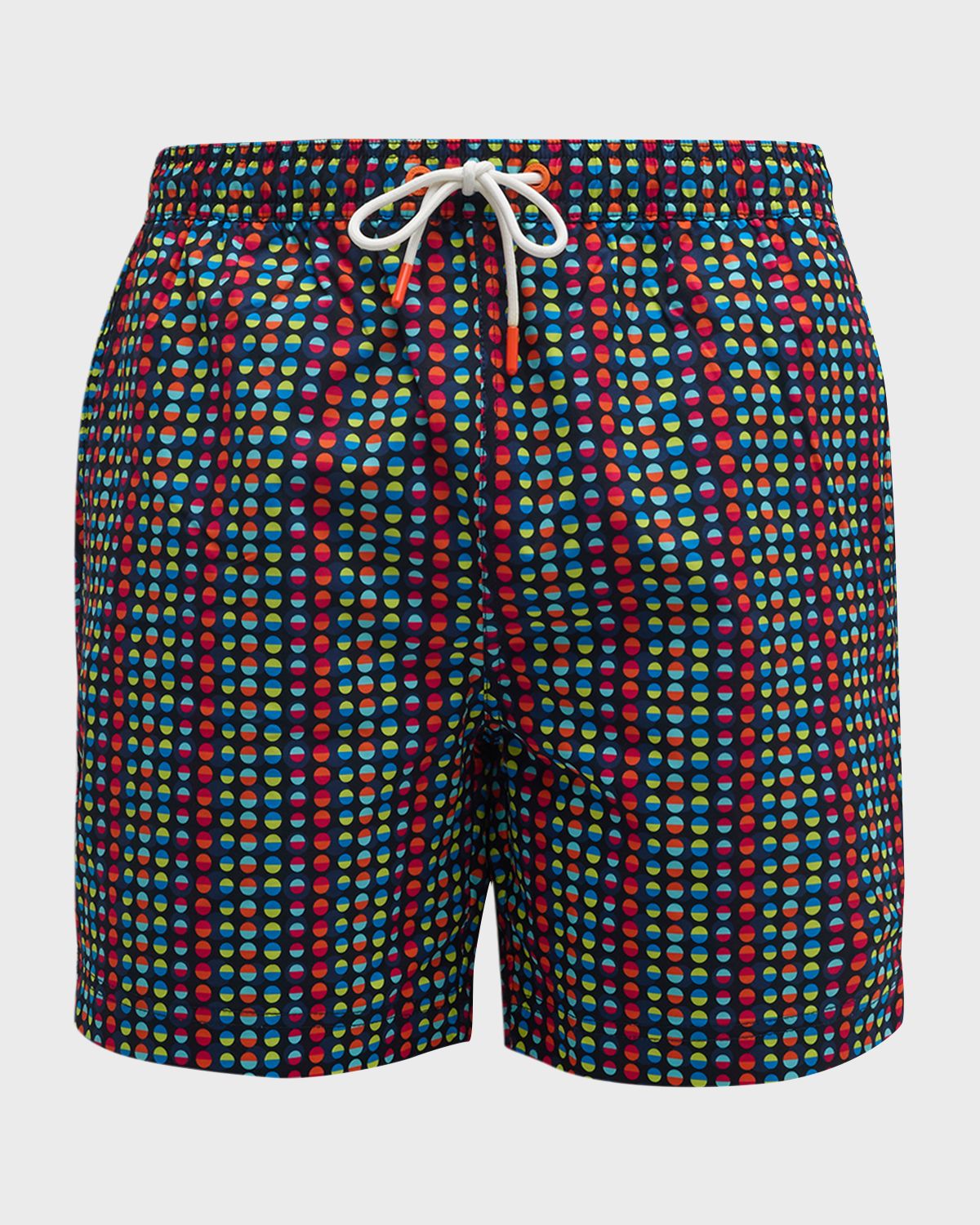 Swims Men 's Punto Geometric-Print Swim Shorts