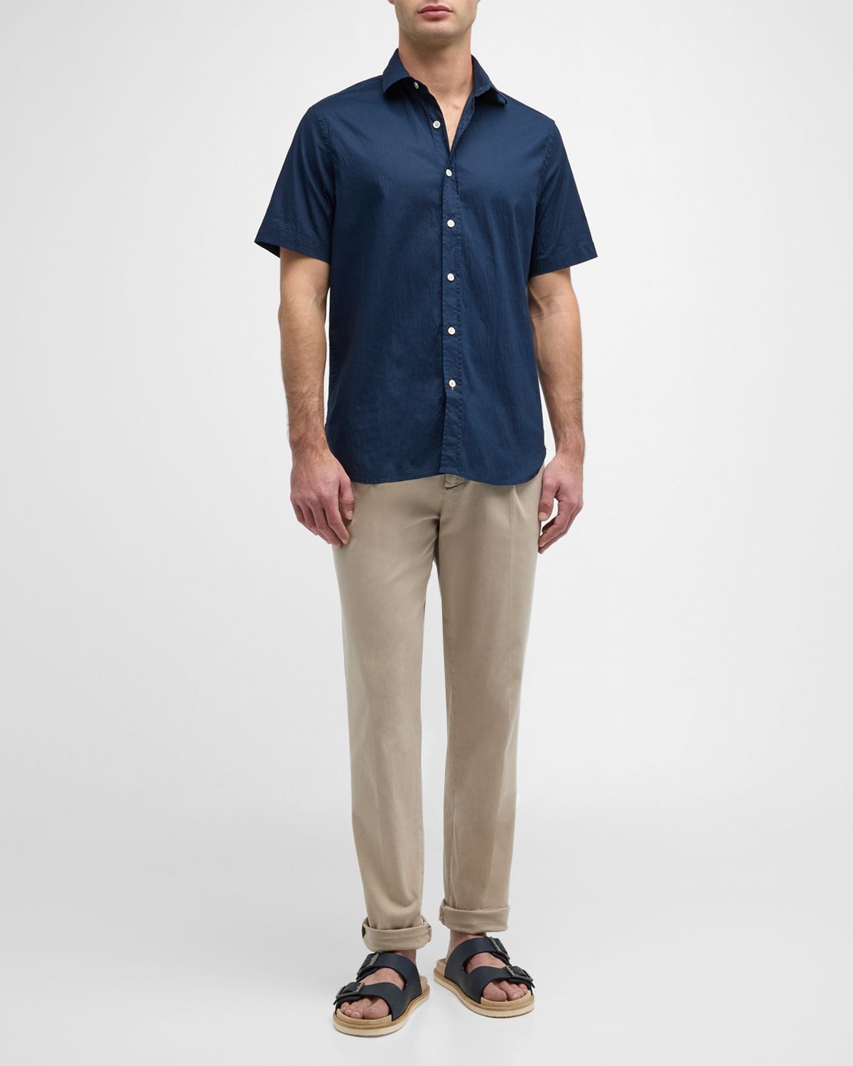Swims Men 's Palermo Seersucker Short-Sleeve Shirt