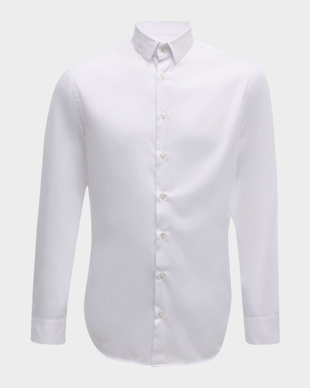 Giorgio Armani Men 's Solid Cotton Sport Shirt