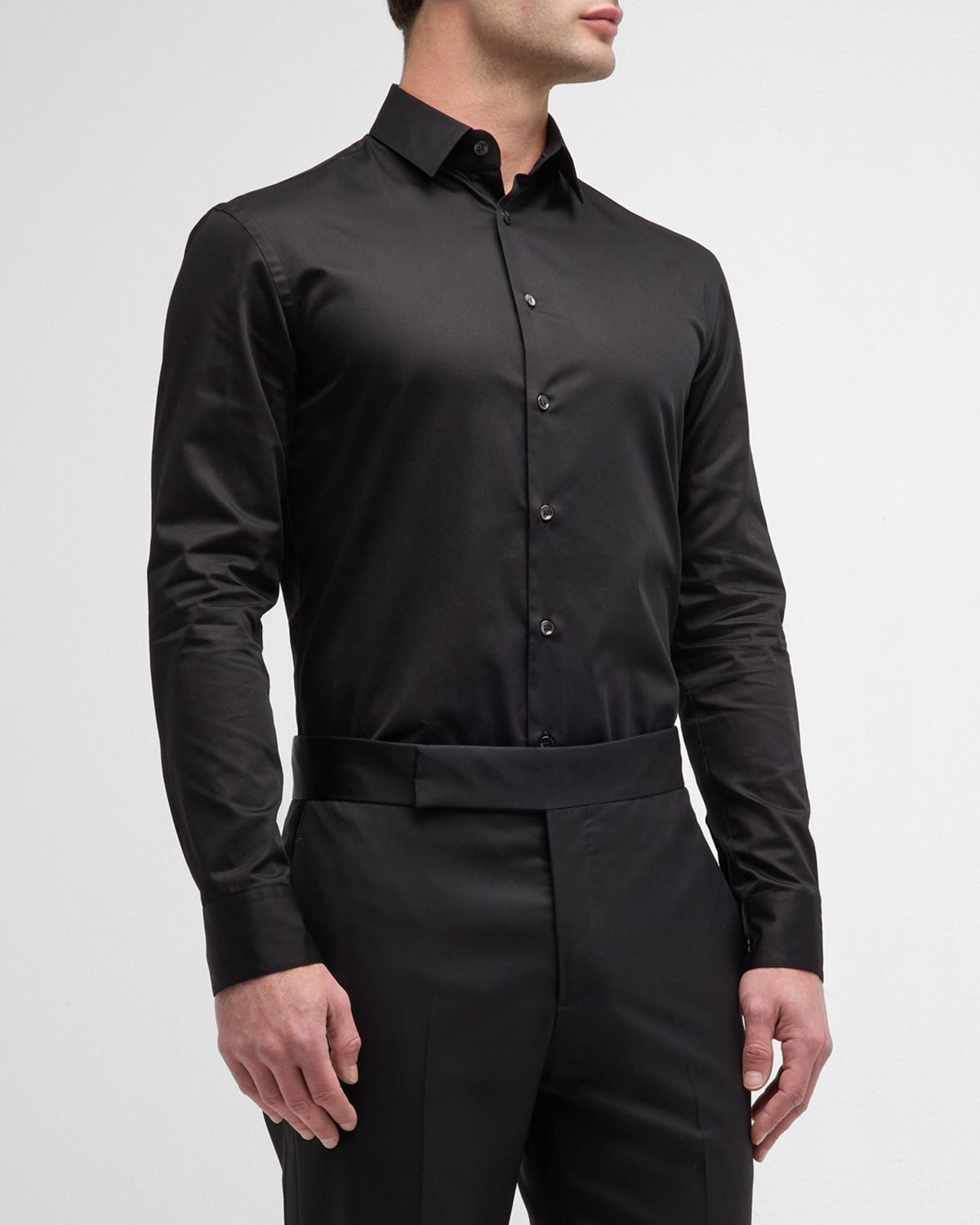 Giorgio Armani Men 's Basic Sport Shirt