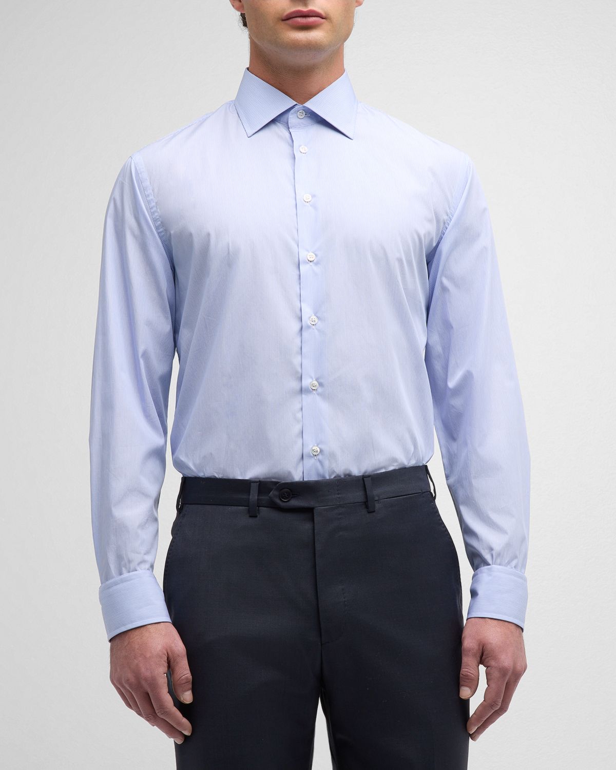 Giorgio Armani Men 's Pinstripe Dress Shirt