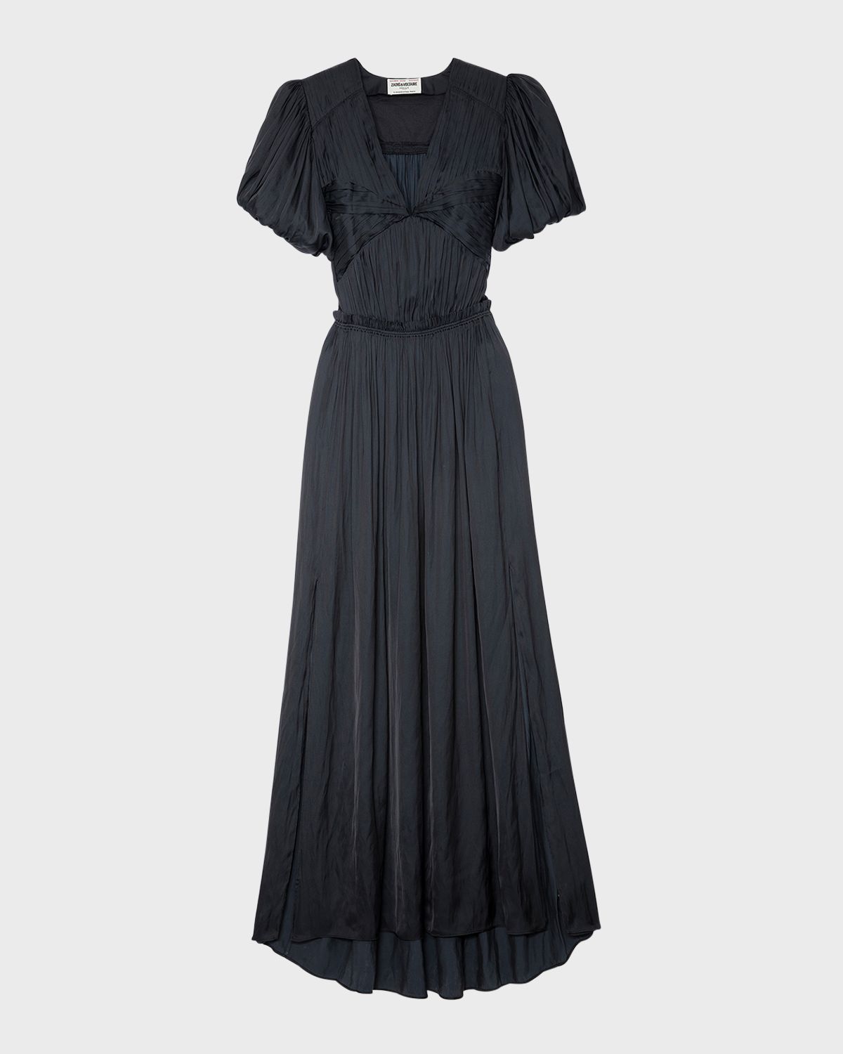 Zadig & Voltaire Reina Satin Maxi Dress