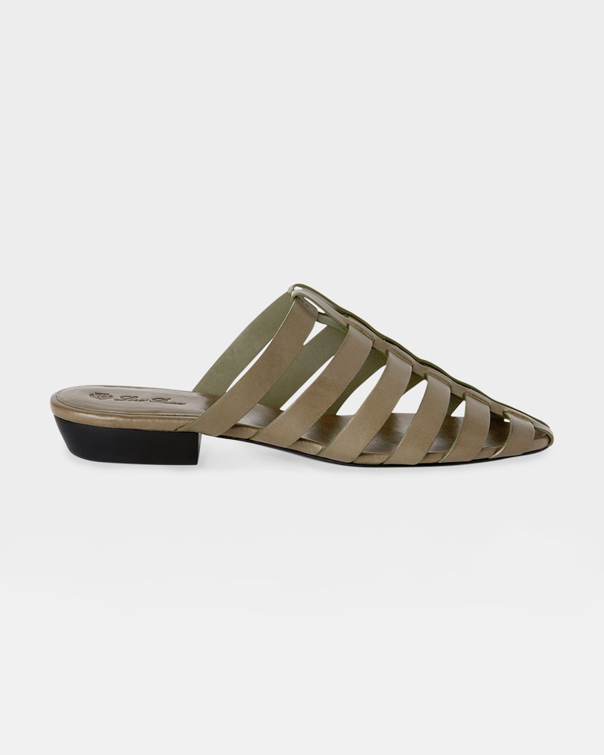 Loro Piana Kaede Caged Leather Mule Sandals - Women's Shoes