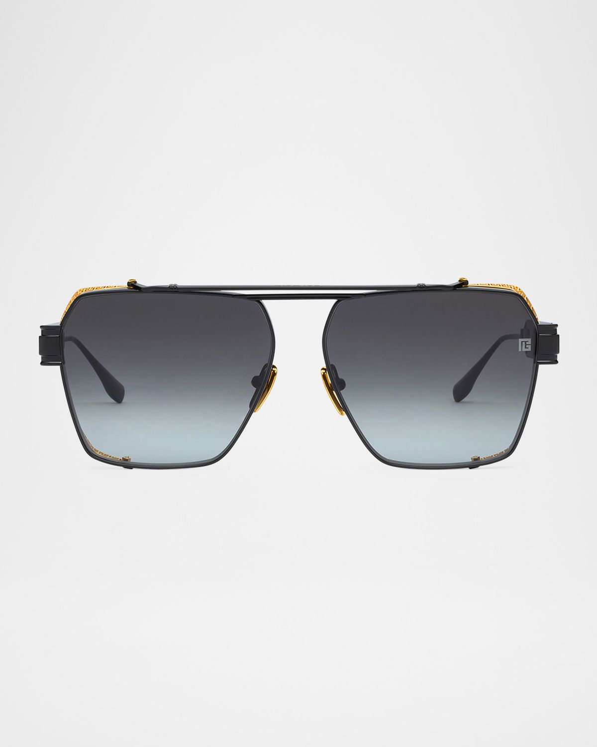 Balmain Premier Titanium Aviator Sunglasses