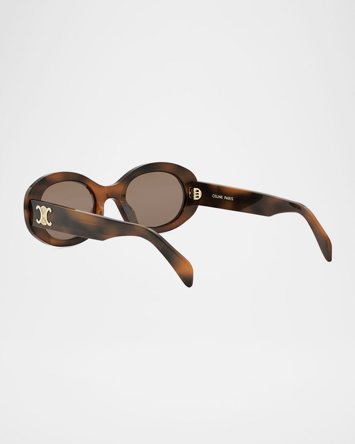 Celine Triomphe Acetate Oval Sunglasses