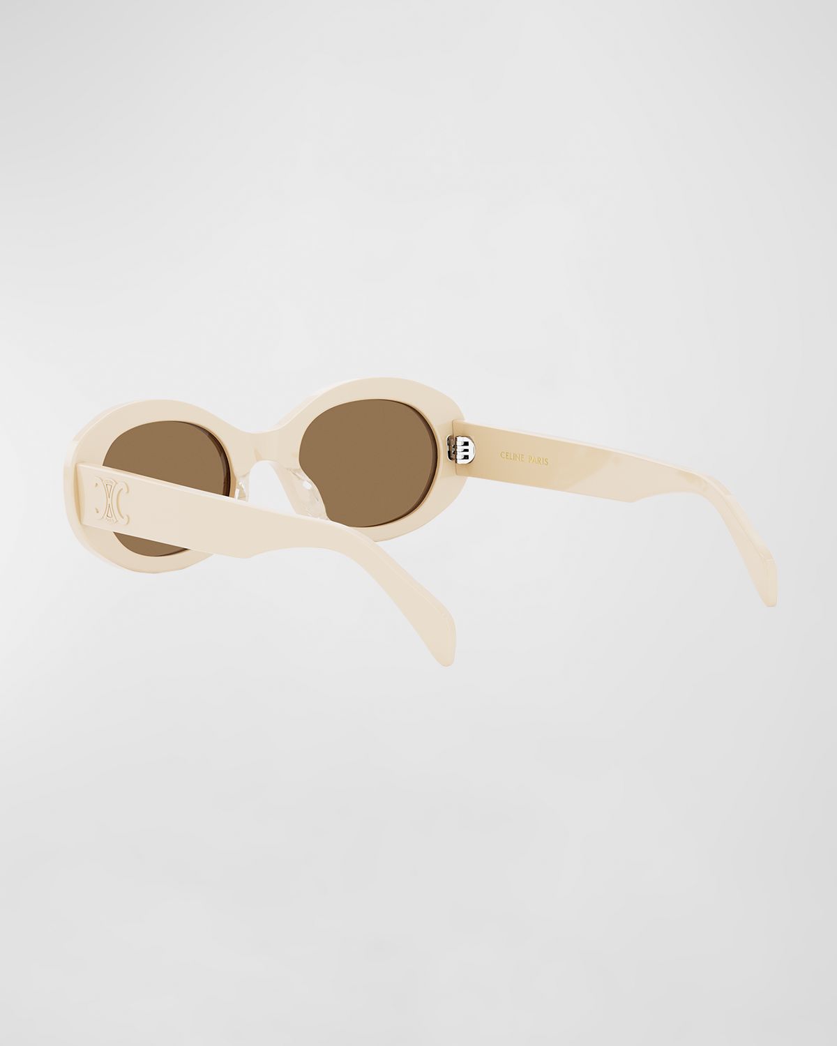 Celine Triomphe Acetate Oval Sunglasses