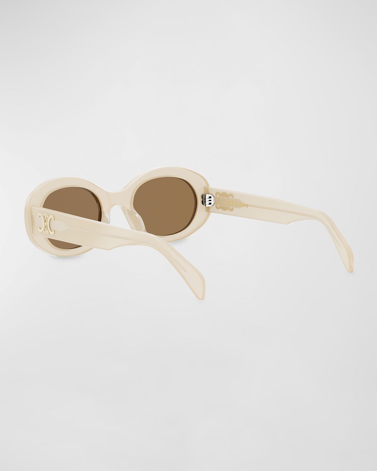 Celine Triomphe Acetate Oval Sunglasses