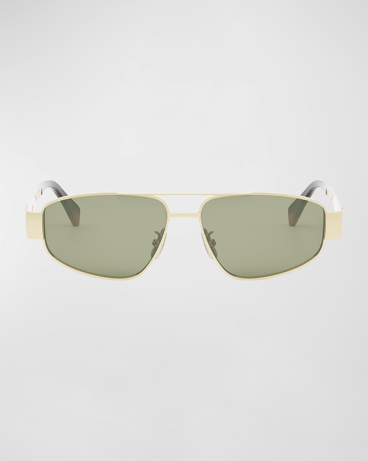 Celine Triomphe Metal Aviator Sunglasses