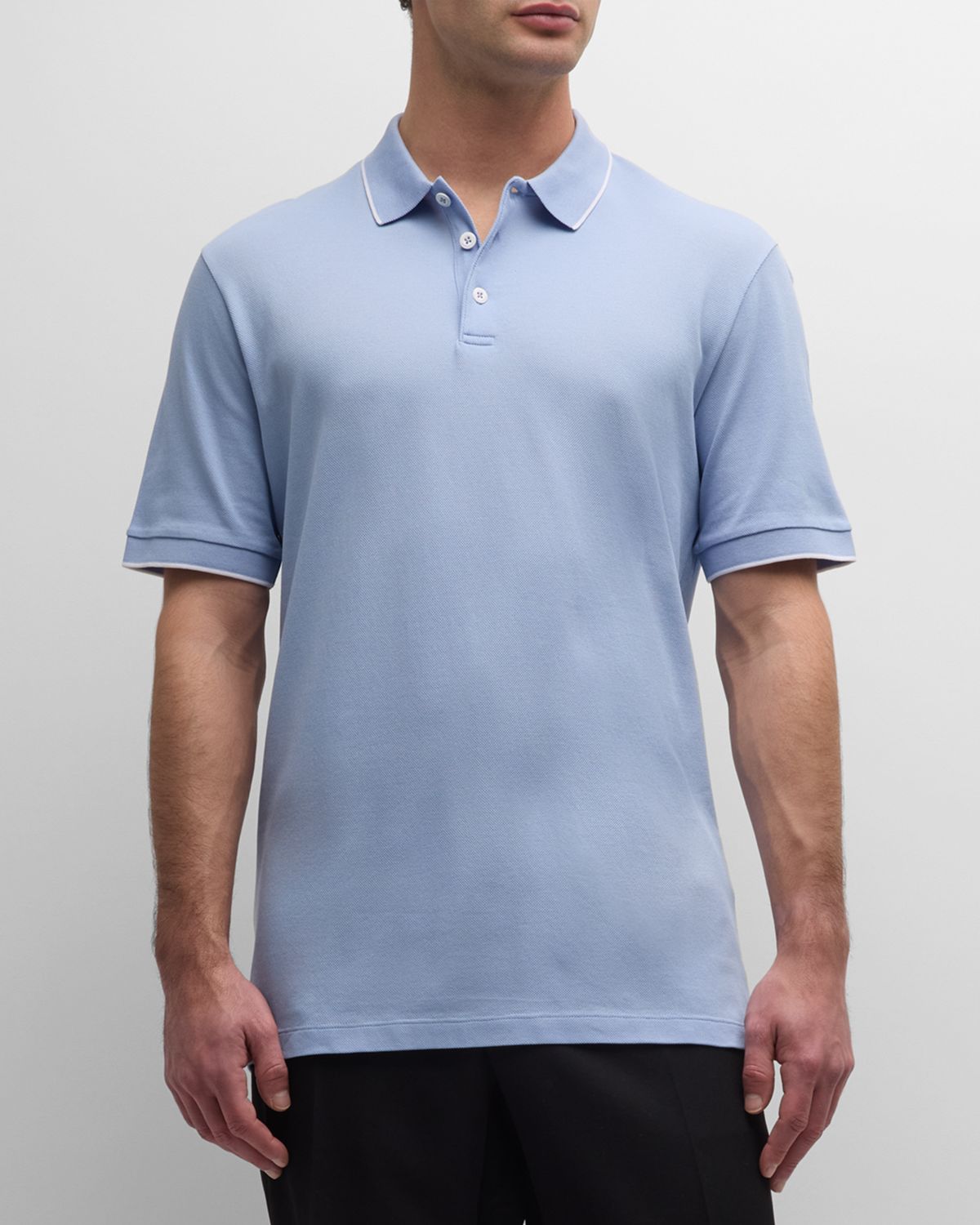 Giorgio Armani Men 's Tipped Polo Shirt