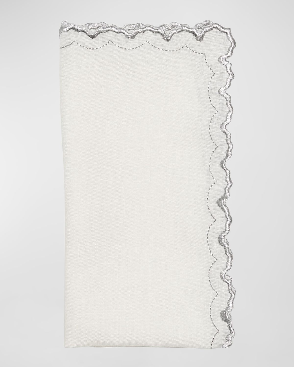 Kim Seybert Arches Silver Napkin