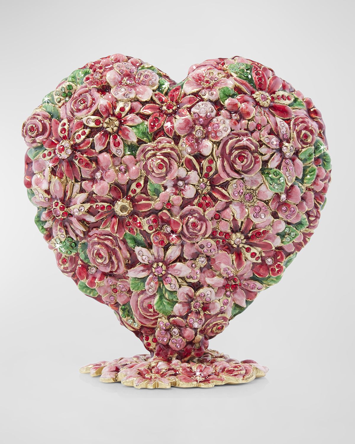 Jay Strongwater Floral Heart Objet