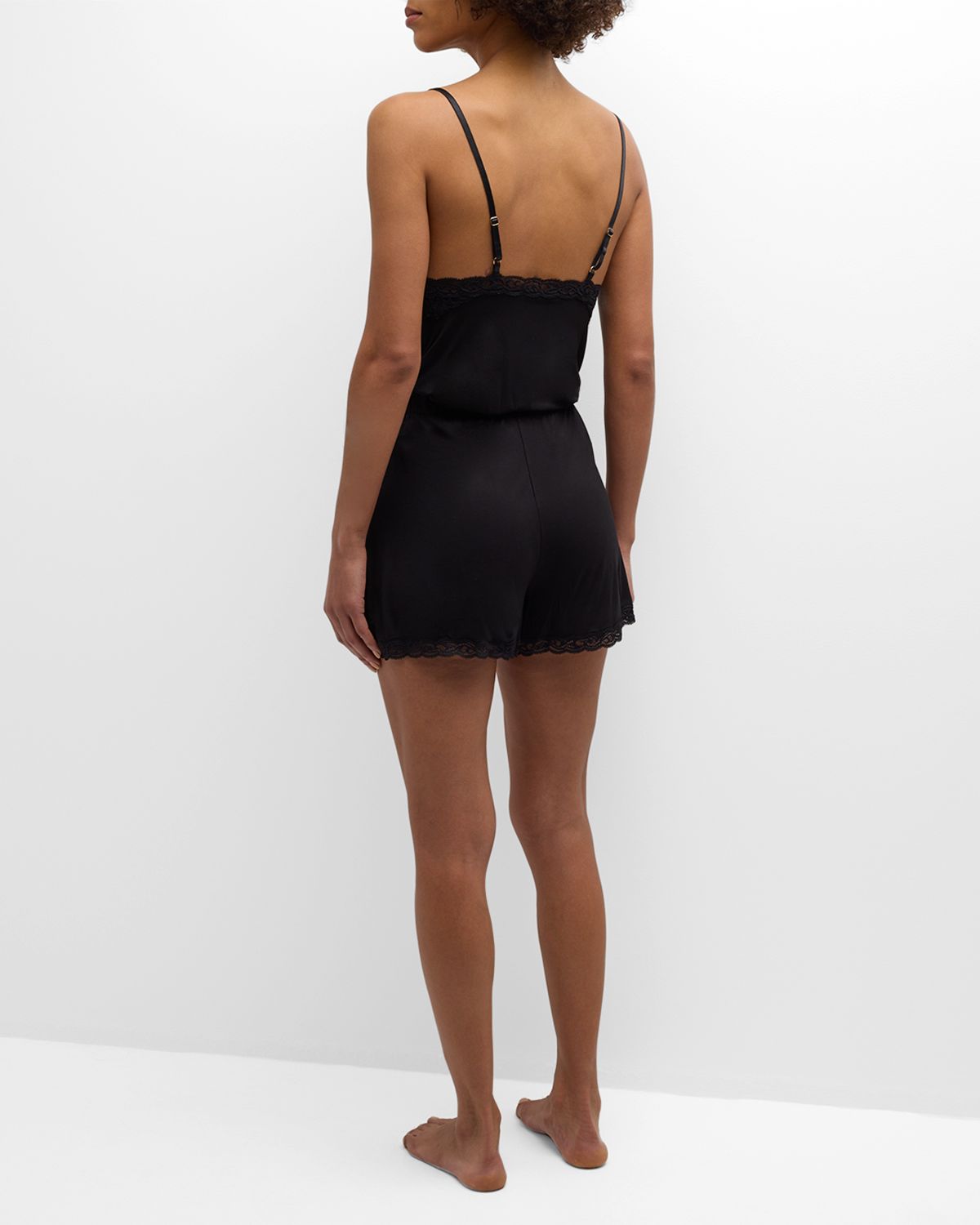 Natori Feathers Essential Lace-Trim Cami Pajama Set