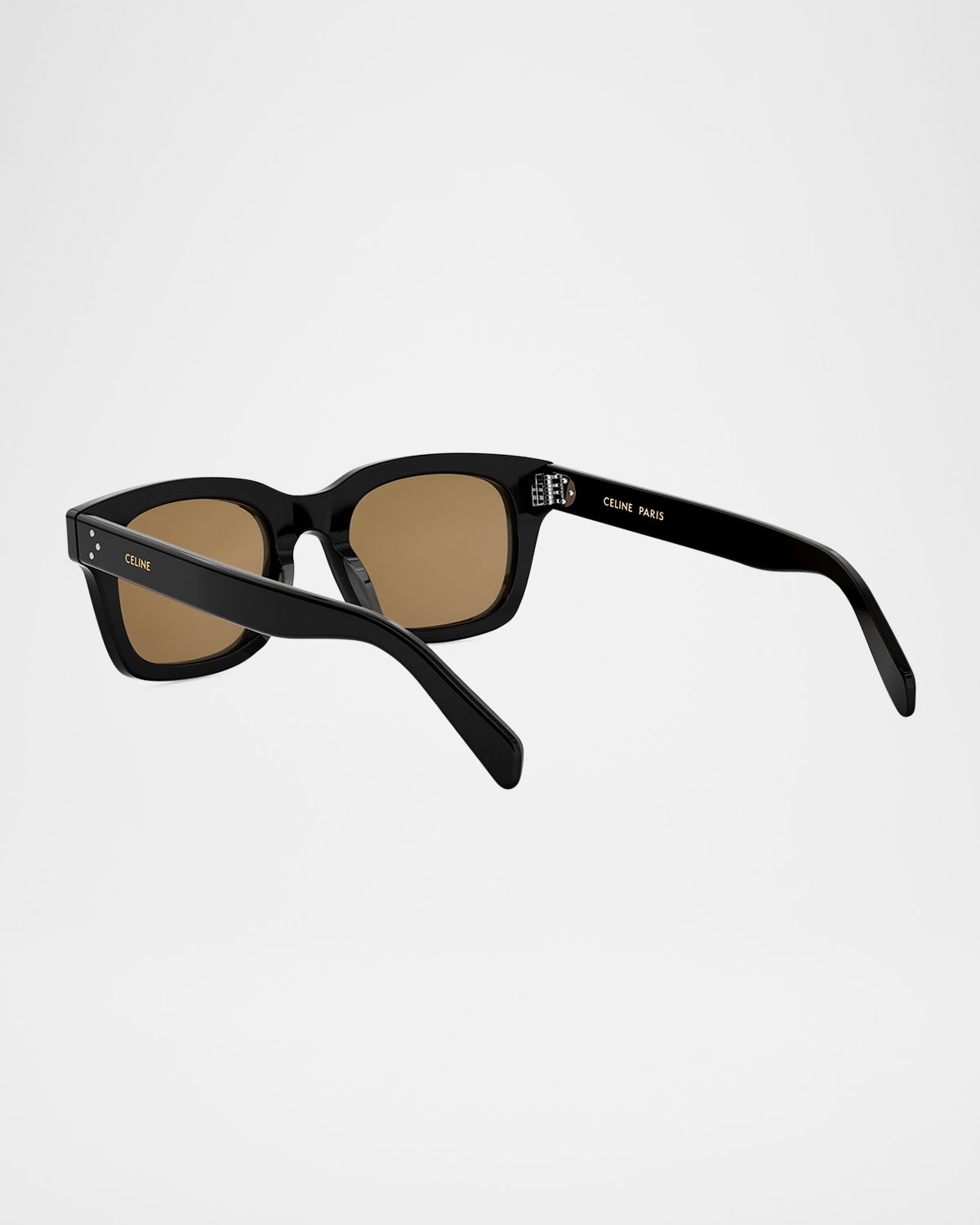 Celine Men 's Bold 3-Dots Nylon Square Sunglasses