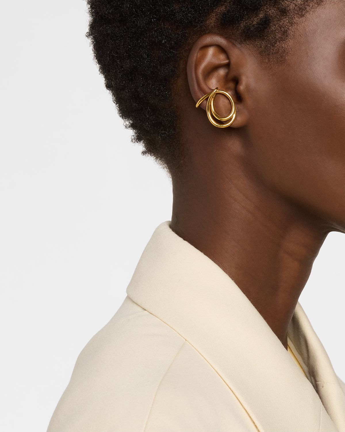 Charlotte Chesnais Lasso Earring Vermeil, Single