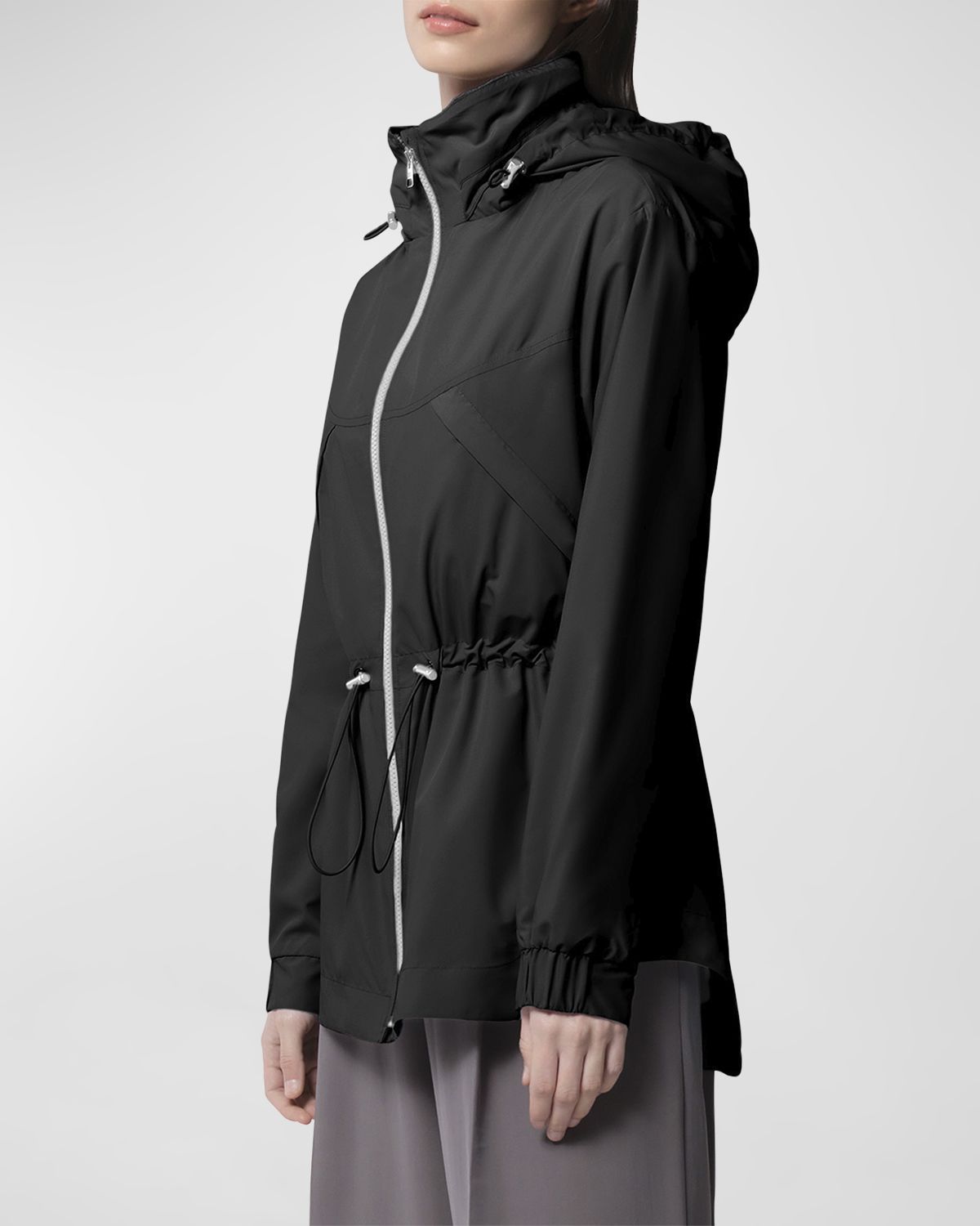 Soia & Kyo Raven Water-Repellent Anorak Utility Jacket