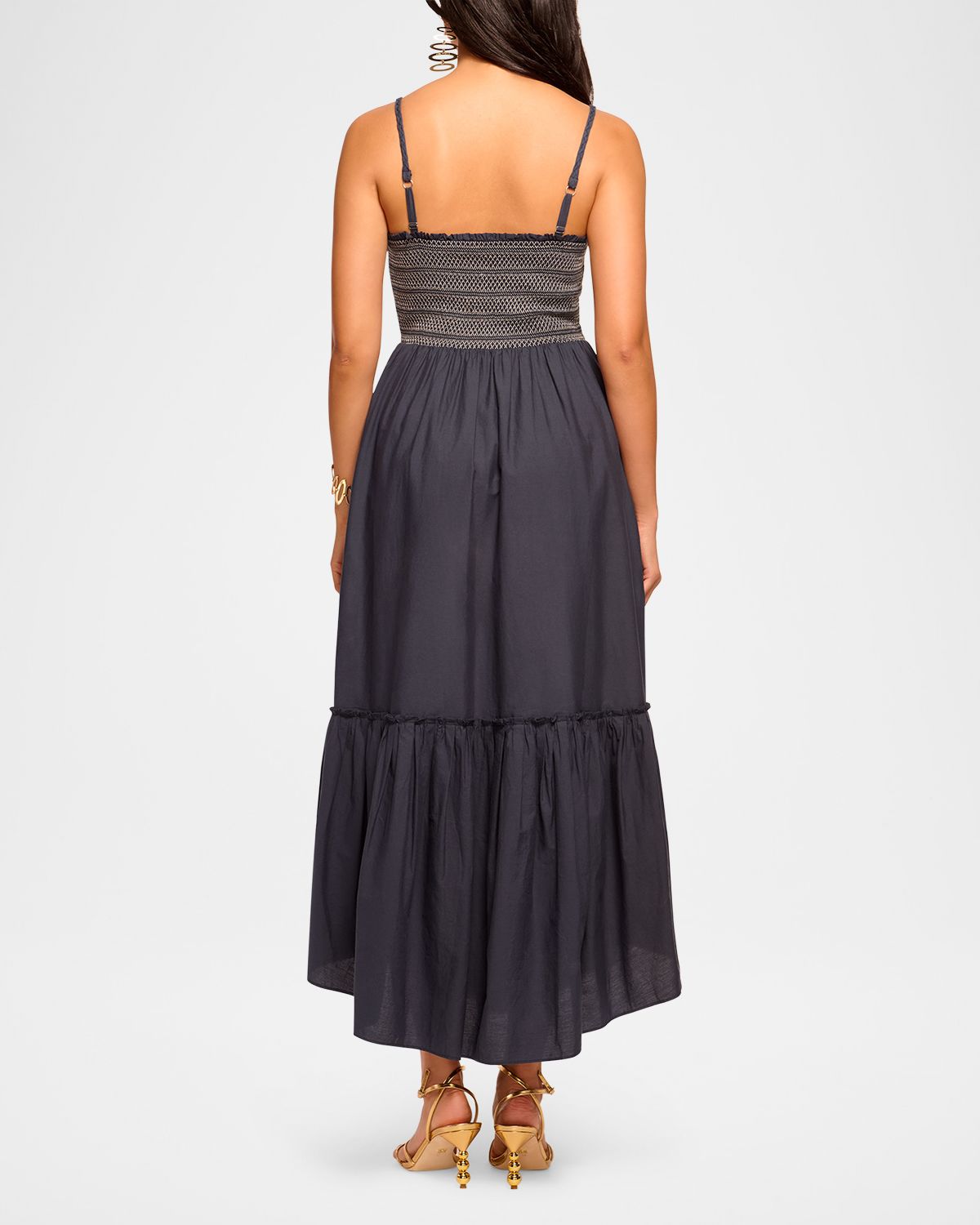 Ramy Brook Lucia Smocked Maxi Dress