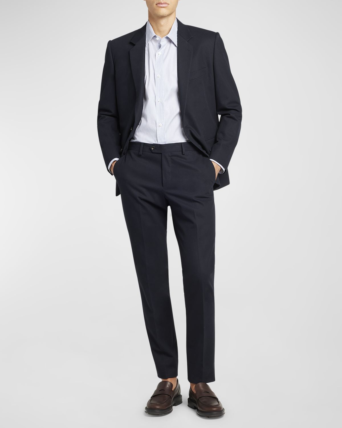 Loro Piana Men's Cotton-Wool Modern Fit Suit
