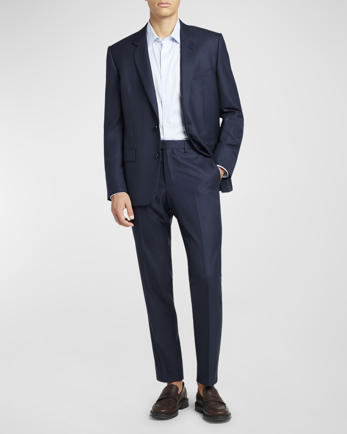 Loro Piana Men's Modern-Fit Wool Two-Button Suit