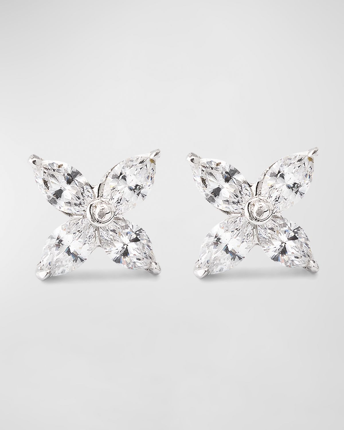 Fantasia by DeSerio Small Marquise Cubic Zirconia Earring, Single