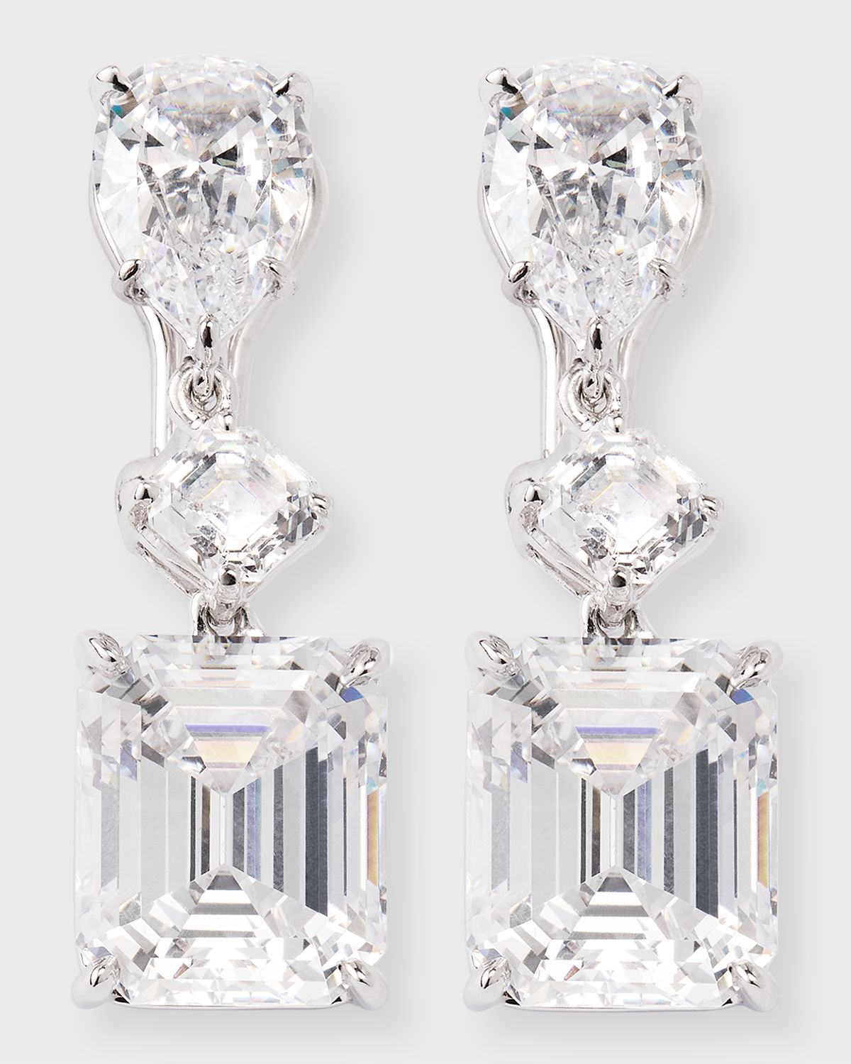 Fantasia by DeSerio Cubic Zirconia Drop Earrings
