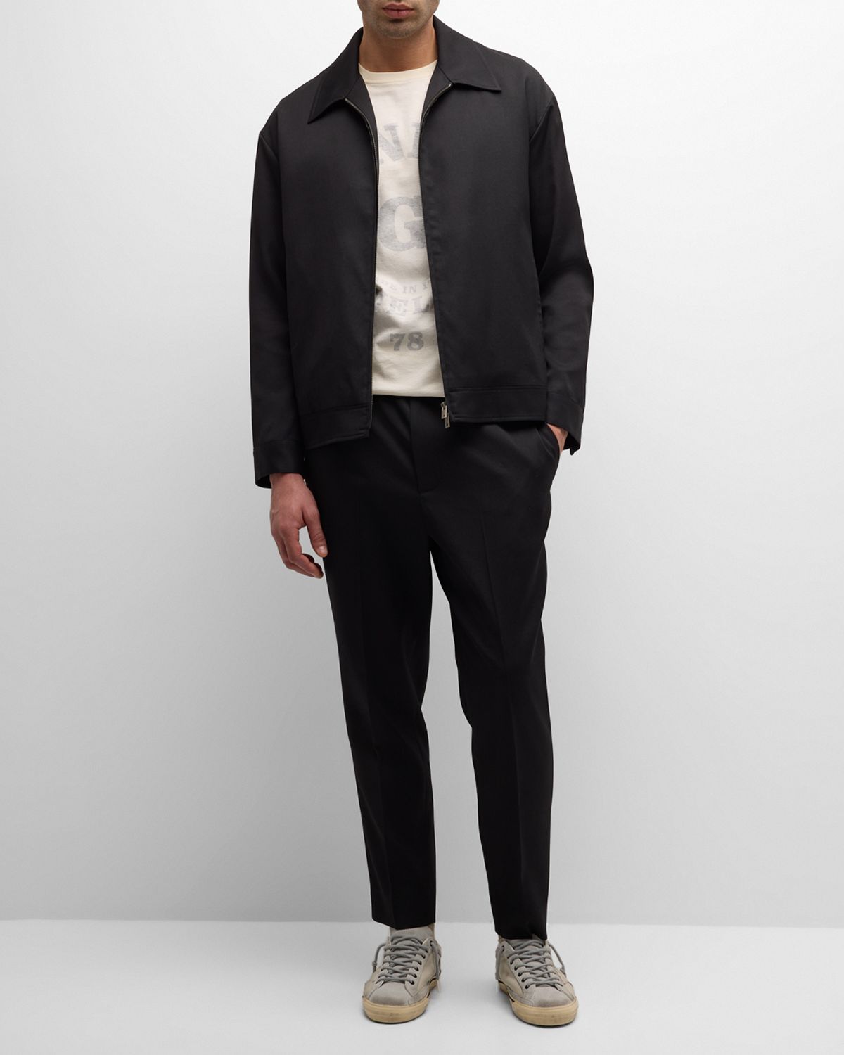 Golden Goose Men 's Luther Gabardine Coach Jacket