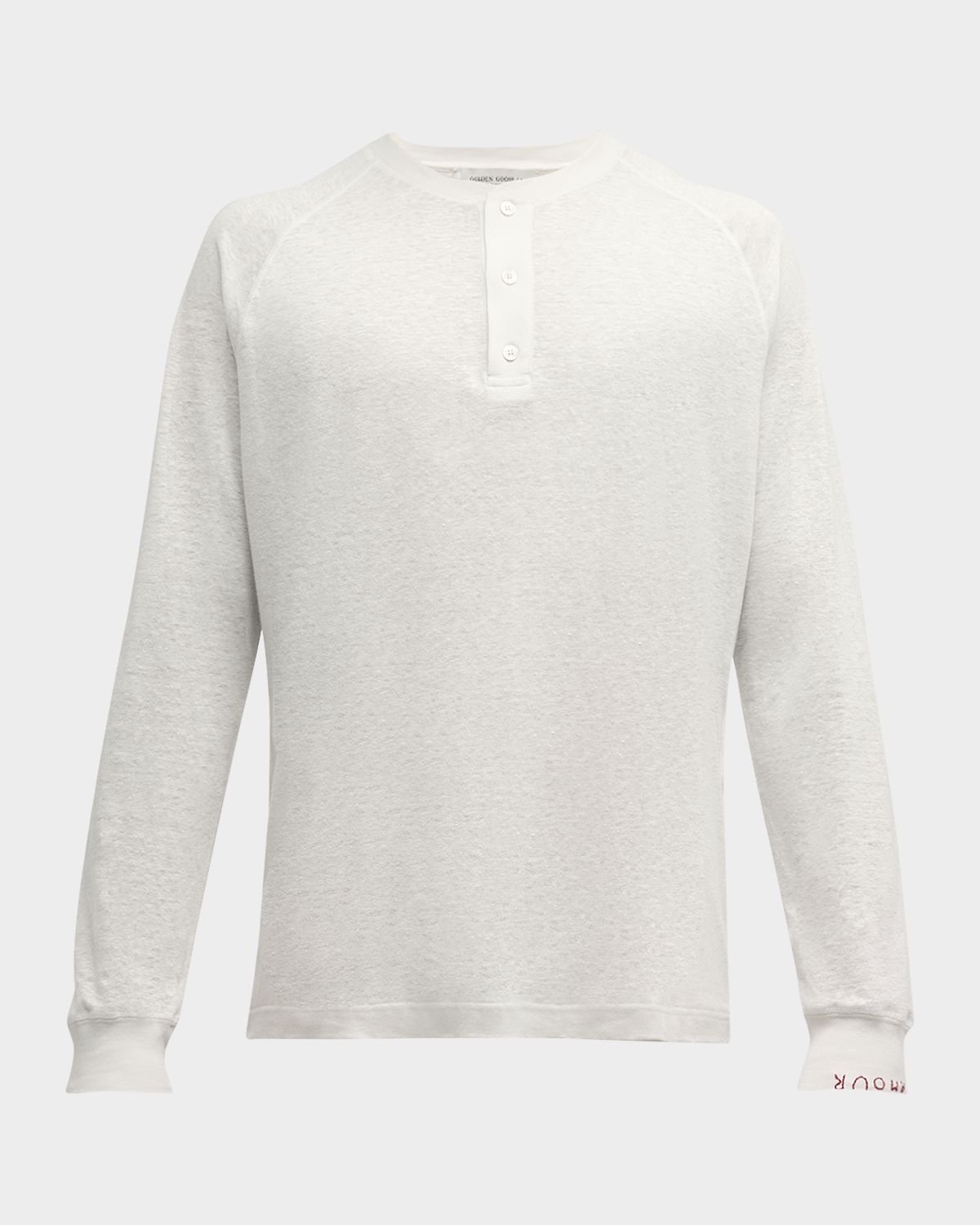 Golden Goose Men 's Journey Raglan Henley Shirt