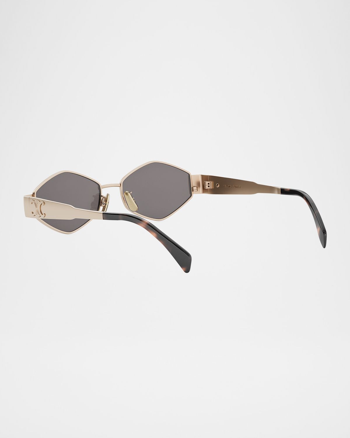 Celine Men 's Triomphe Metal and Nylon Oval Sunglasses