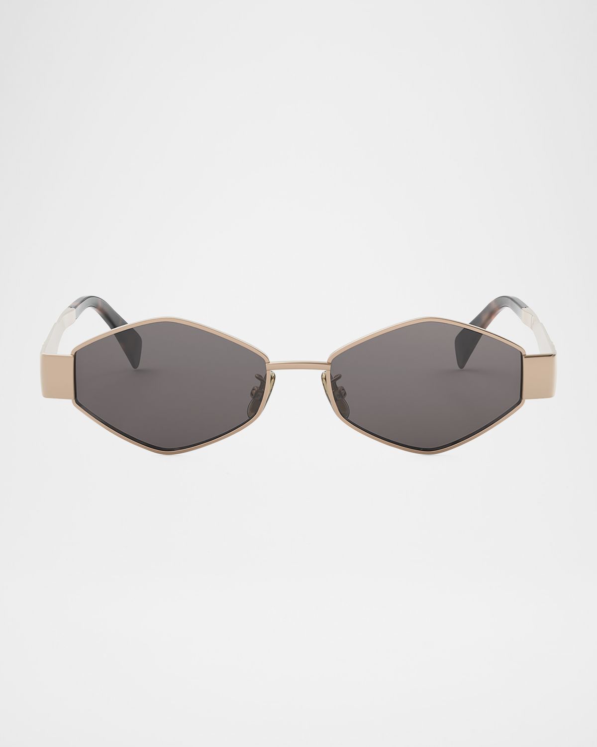 Celine Men 's Triomphe Metal and Nylon Oval Sunglasses