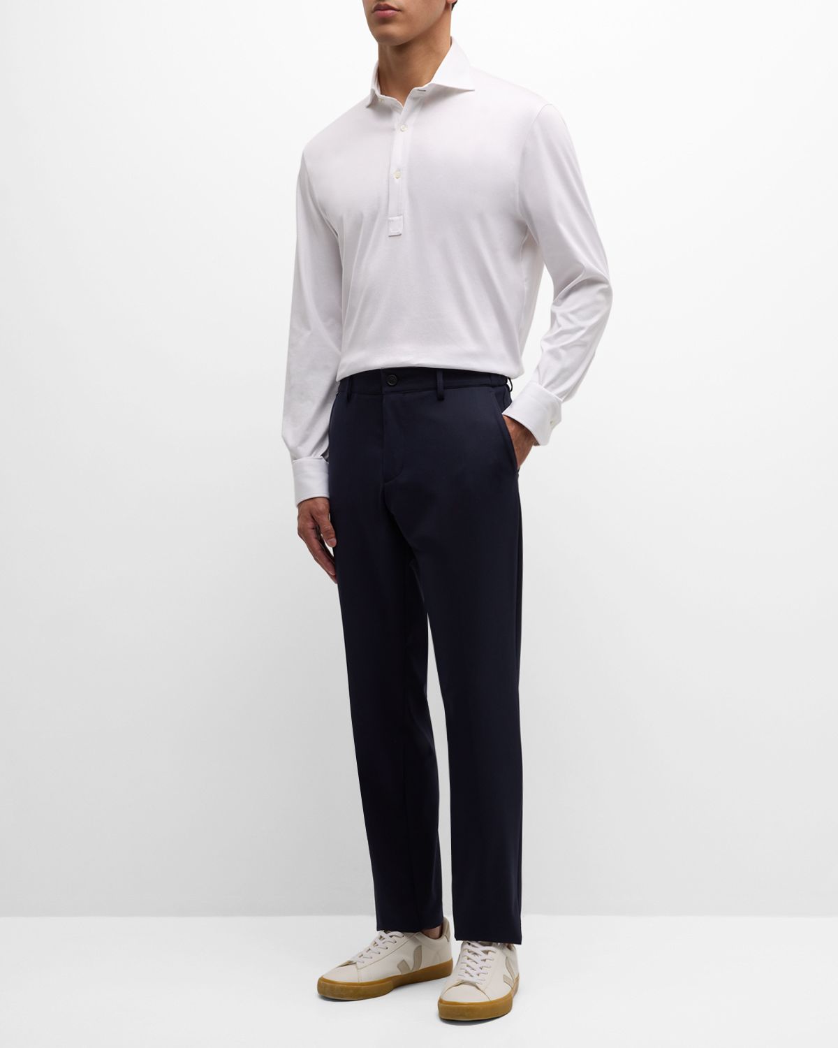 BOSS Men 's Solid Cotton Pants