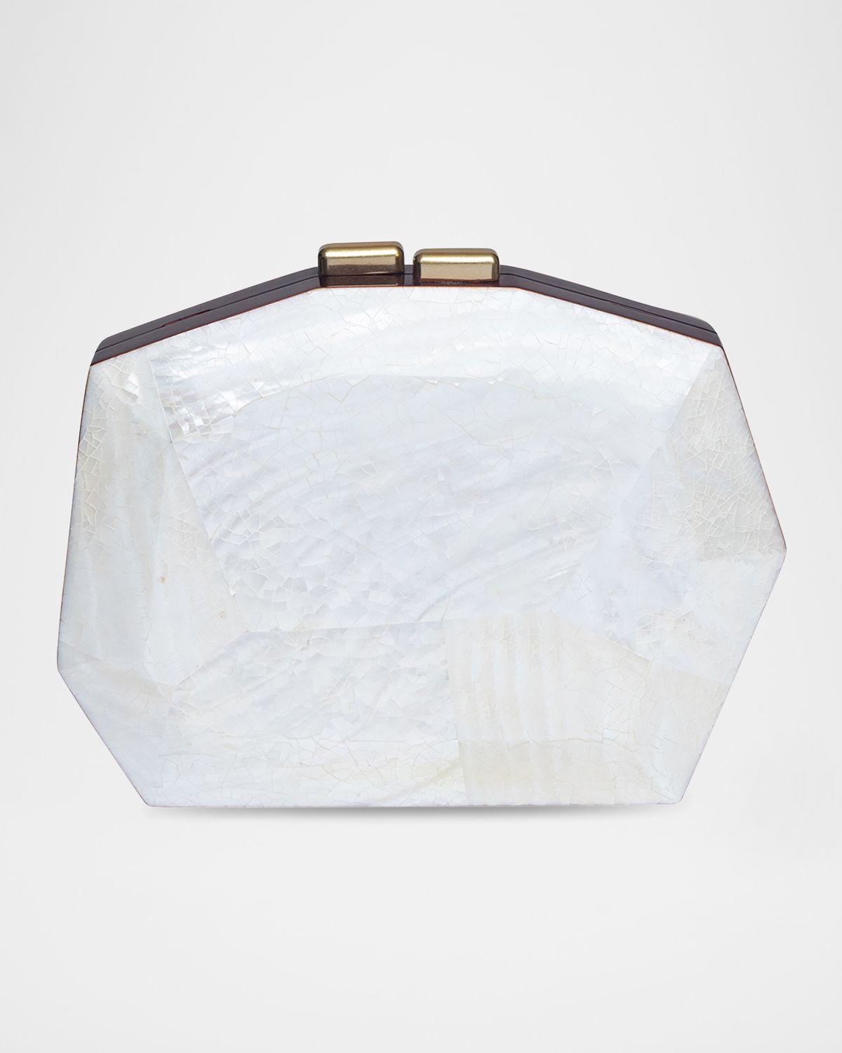 Rafe Meagan Faceted Shell Clutch Bag