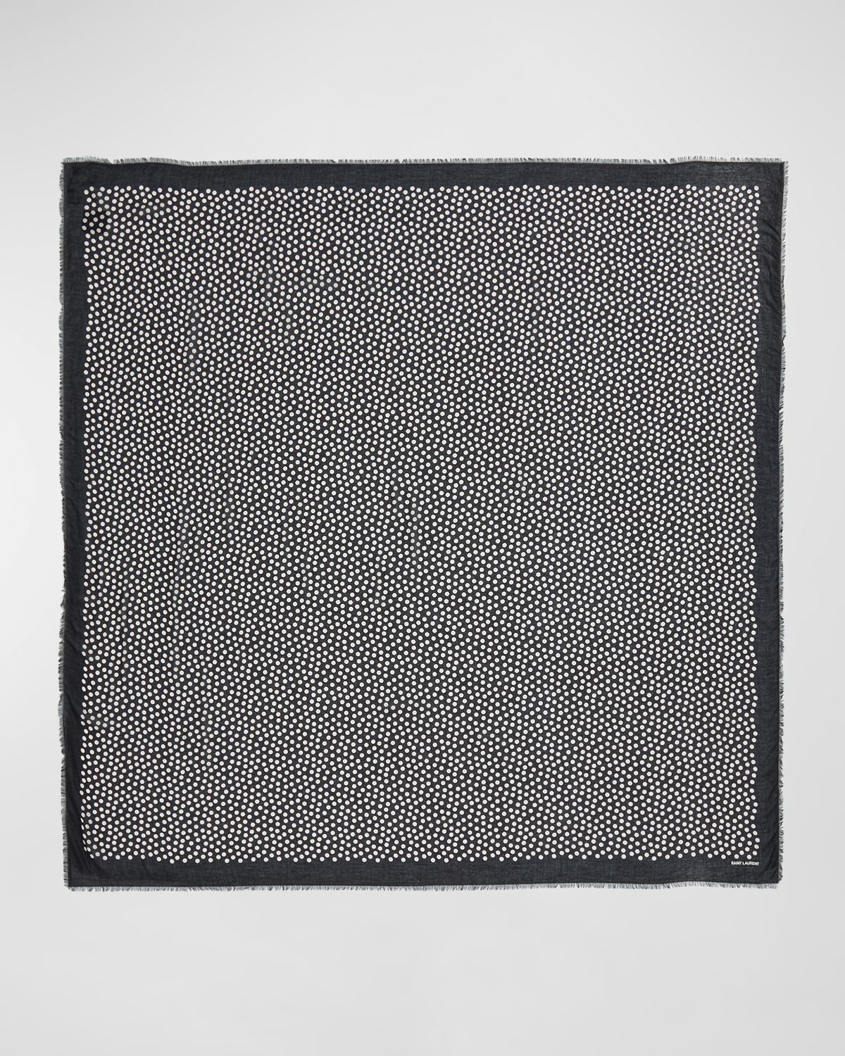 Saint Laurent Polka-Dot Modal & Cashmere Scarf