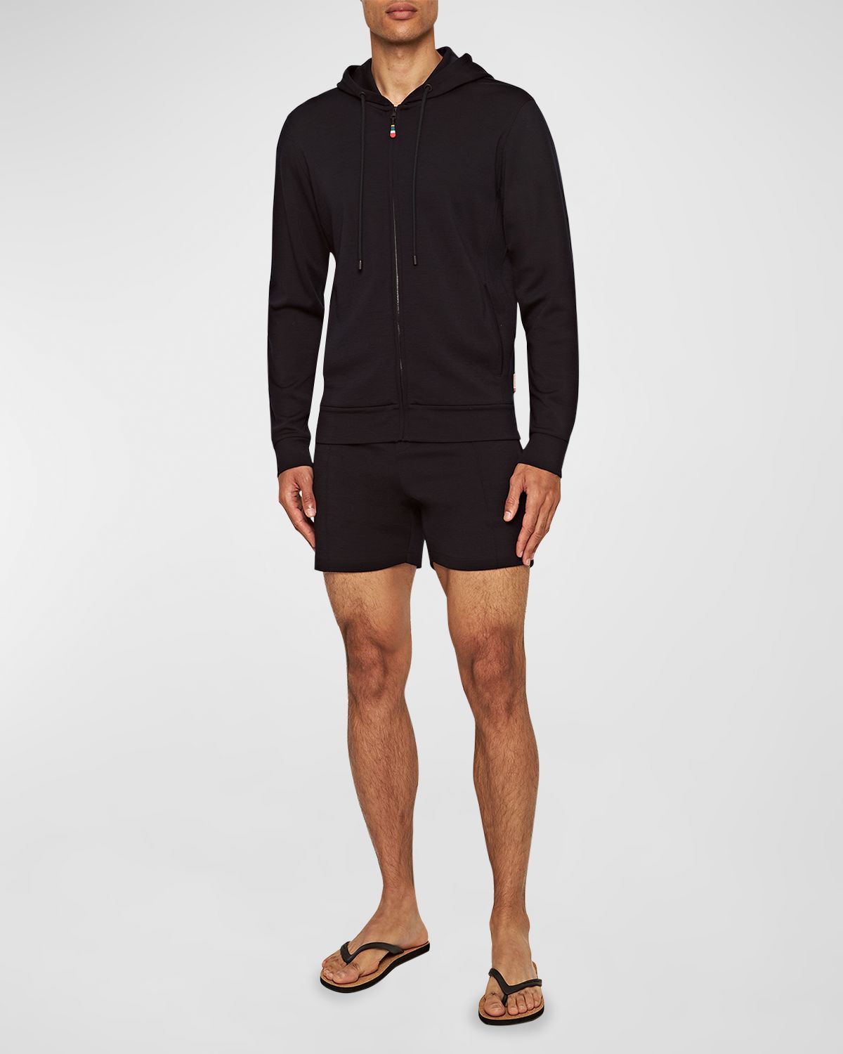 Orlebar Brown Men 's Mathers Wool Zip Hoodie