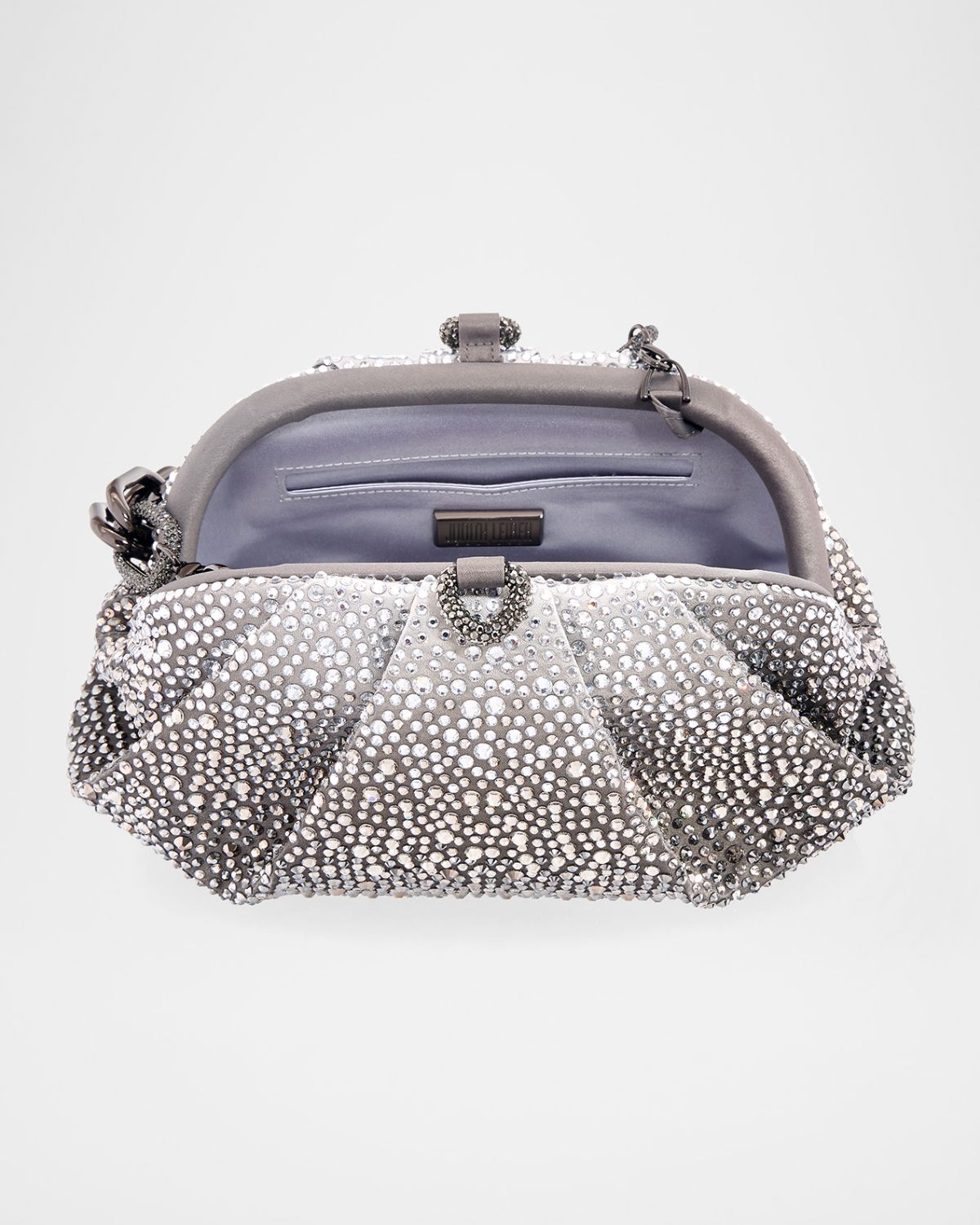 Judith Leiber Couture Gemma Pleated Ombré Crystal Top-Handle Bag