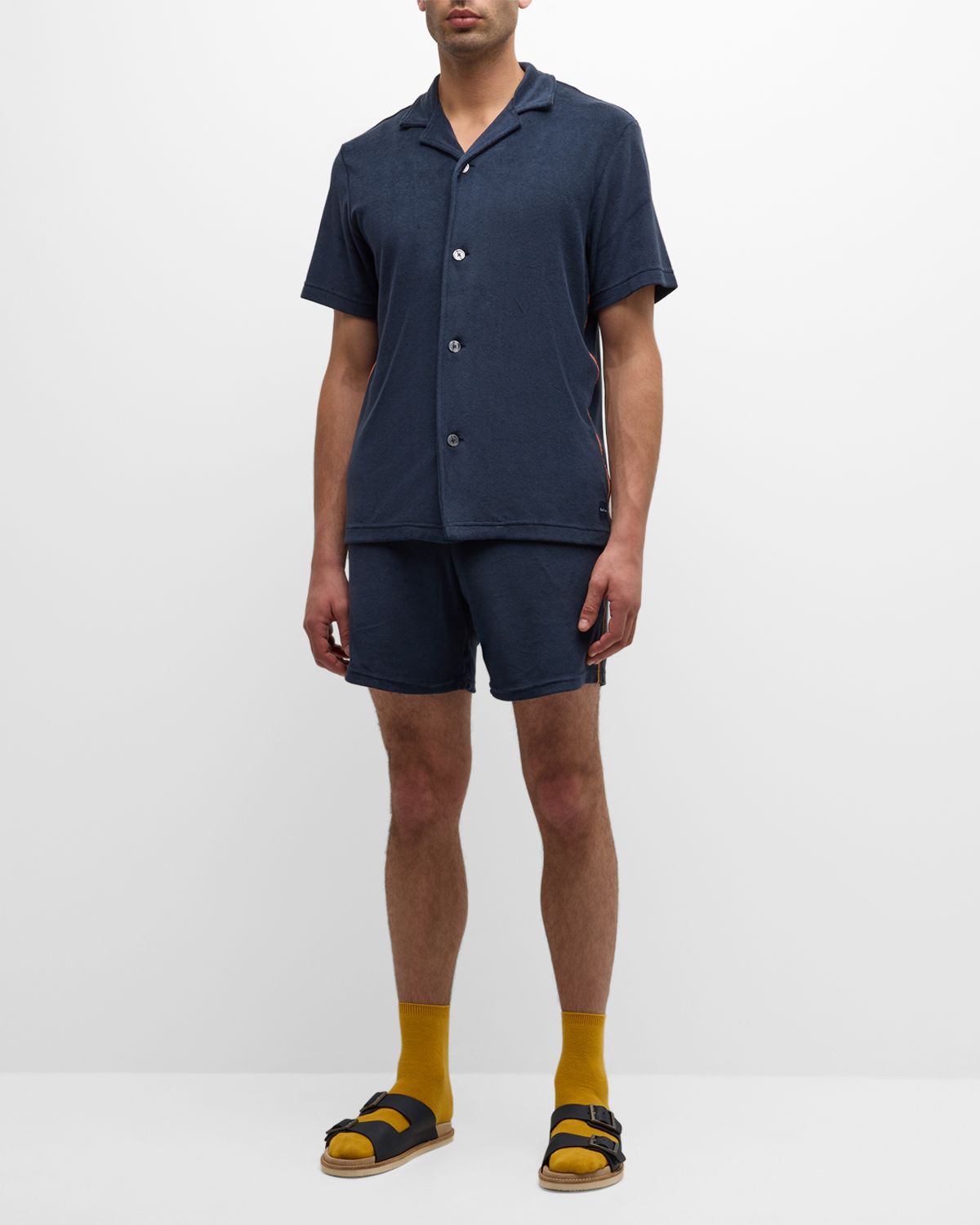 Paul Smith Men 's Cotton Terry Short-Sleeve Shirt