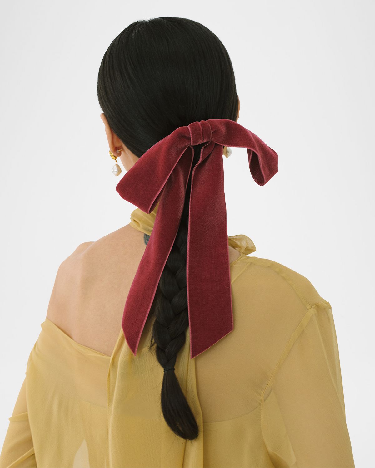 Jennifer Behr Adley Velvet Bow Barrette