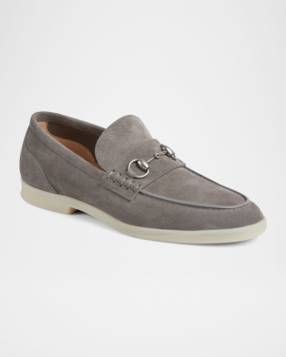 Gucci Men 's Konrad Suede Bit Loafers