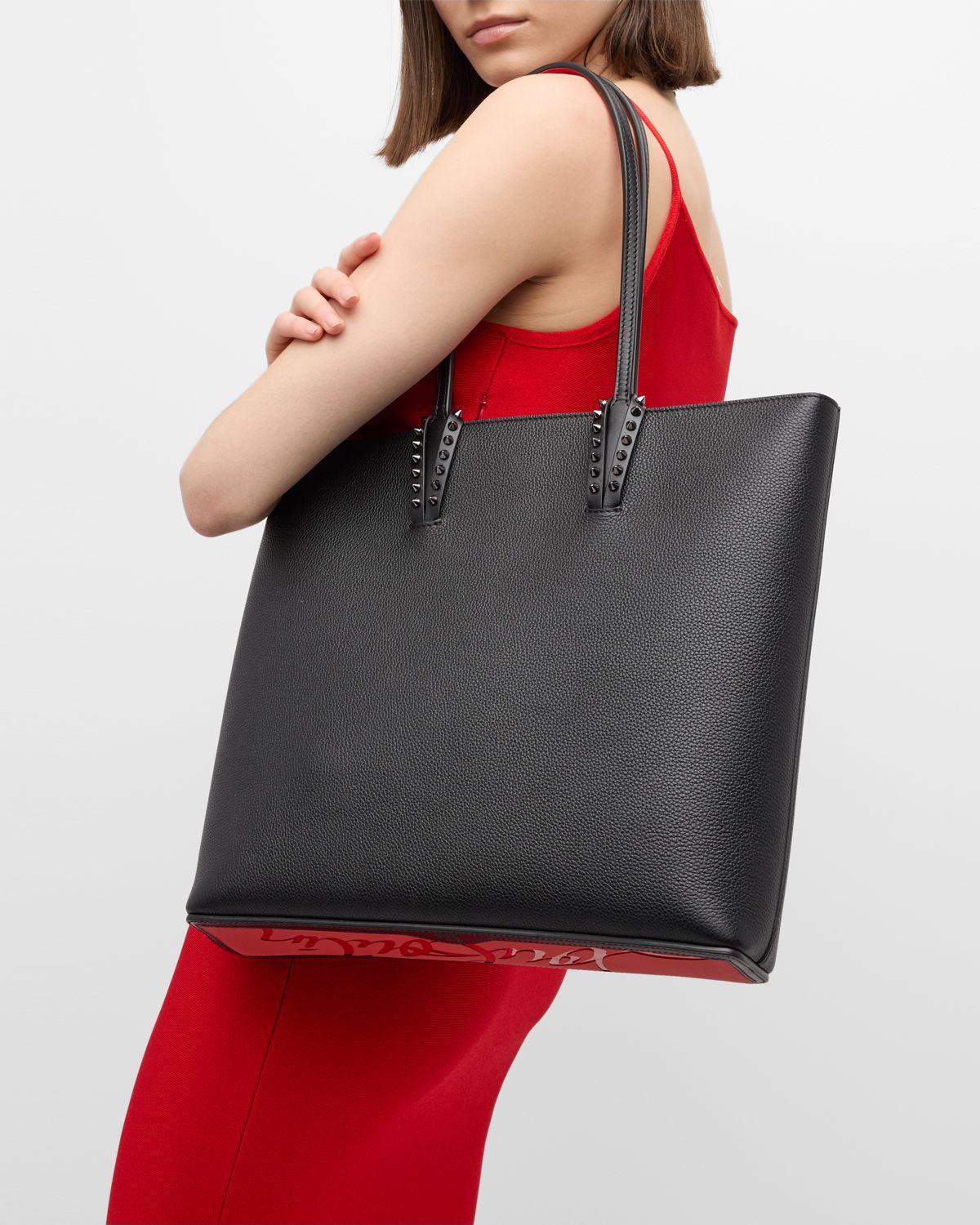 Christian Louboutin Cabata Zipped NS Tote in Leather