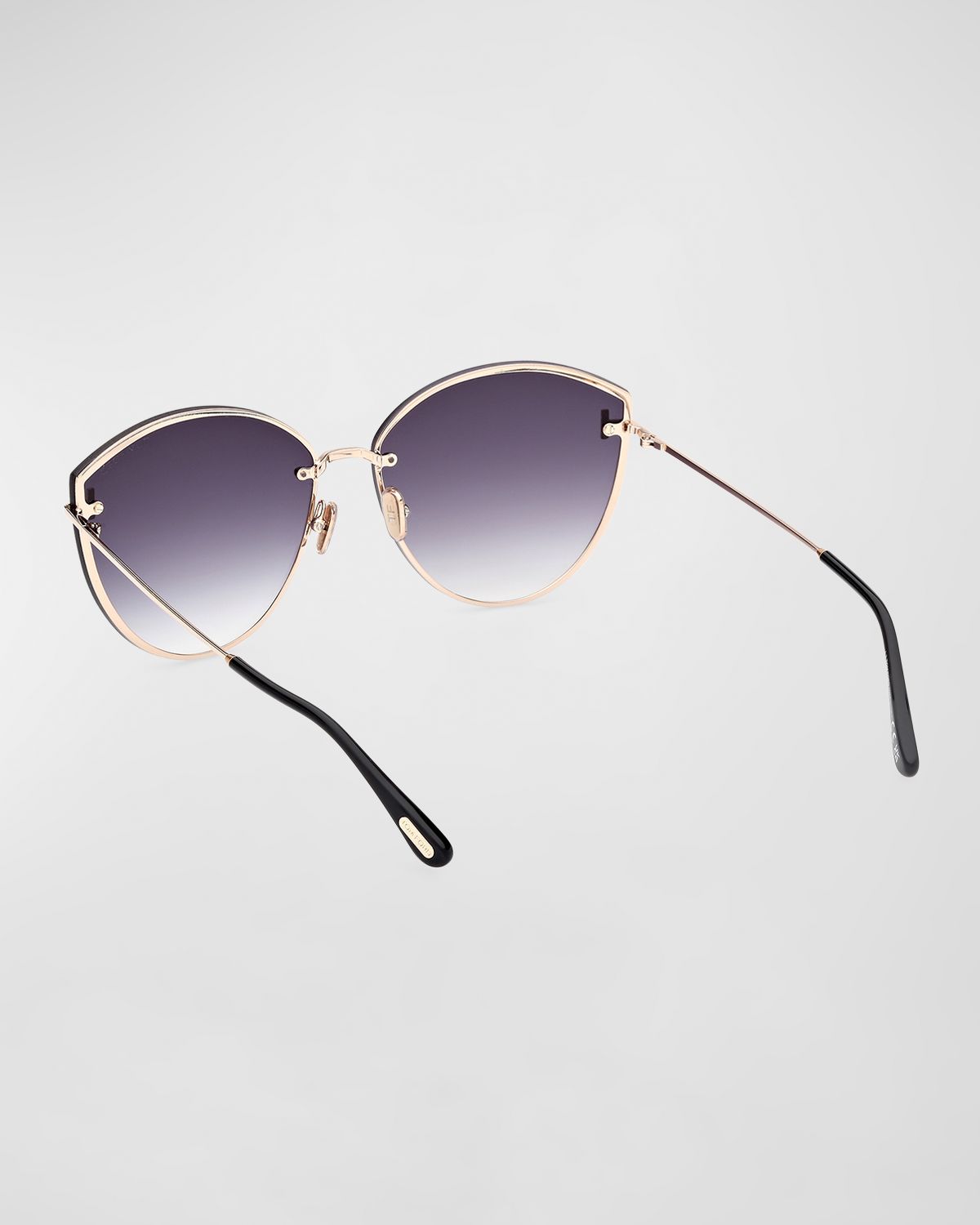 TOM FORD Evangeline Metal Cat-Eye Sunglasses